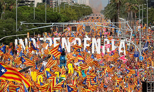 Gobierno catalán califica de “éxito espectacular” la manifestación de la Diada